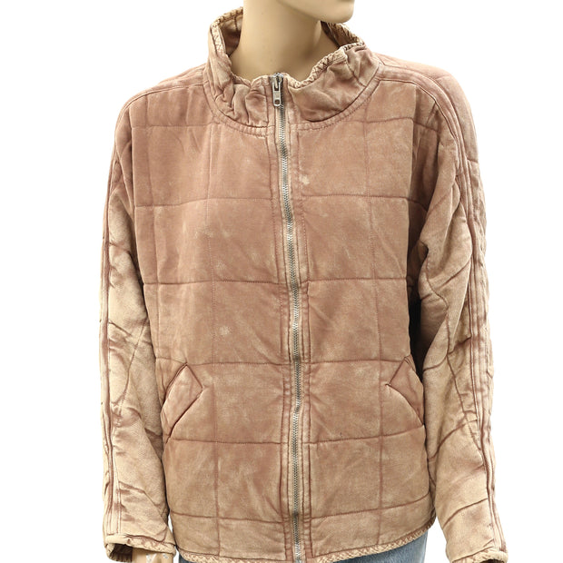 Free People Dolman Quilted Knit Jacket Top S