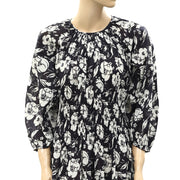 The Great Smocked Floral Printed Midi Dress S-1