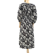 The Great Smocked Floral Printed Midi Dress S-1