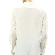 Nili Lotan Cotton Voile NL Buttondown Shirt Blouse Top S