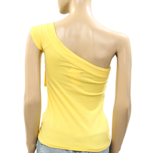 Anthropologie Maeve One-Shoulder Bow Blouse Top XXS