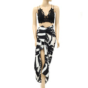 Farm Rio Anthropologie Coconut Panneaux Maxi Skirt O\S
