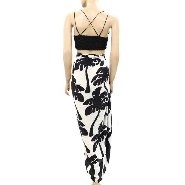 Farm Rio Anthropologie Coconut Panneaux Maxi Skirt O\S