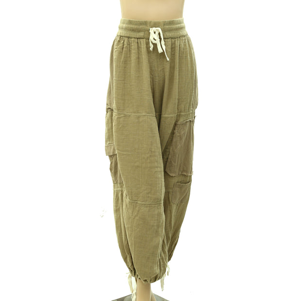 Urban Outfitters Green Utility Balloon Silhouette Lounge Pants