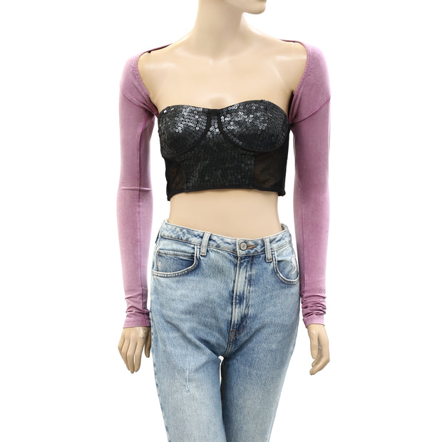 Out From Under Urban Outfitters Allie Ruched Shrug Cover-up Top XS