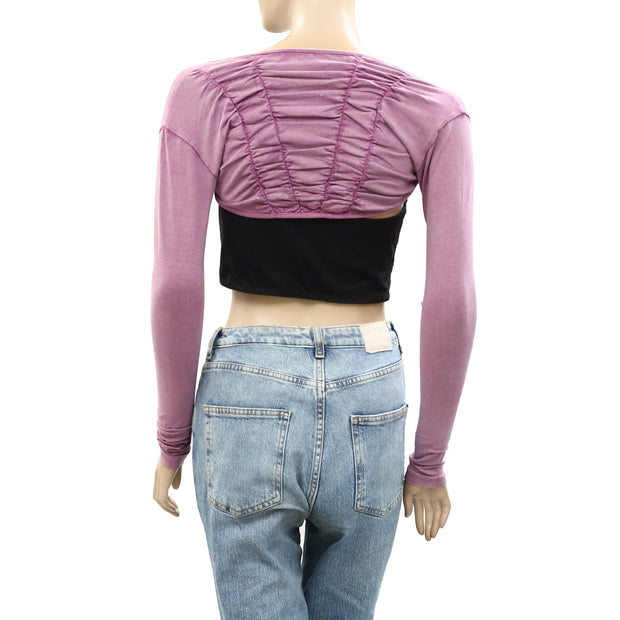 Out From Under Urban Outfitters Allie Ruched Shrug Cover-up Top XS