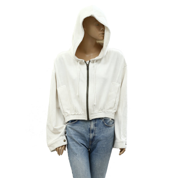 Free People FP Movement Mix Up Sweatshirt Hoodie Top M