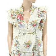 Love The Label Anthropologie Helena Ivory Blouse Top S