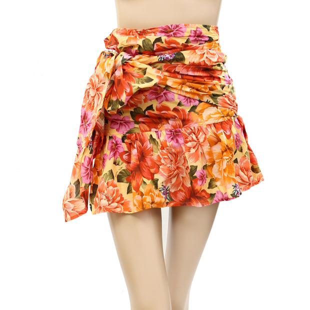 Farm Rio Anthropologie Lia Cover Up Mini Skirt