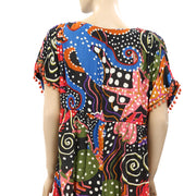 Farm Rio Anthropologie Polka Dot Print Cover-up Midi Dress M