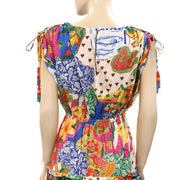 Farm Rio Anthropologie Sunny Mix Mini Dress S
