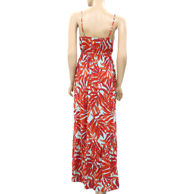 Pour Moi Strappy Tiered Hem Maxi Dress XS