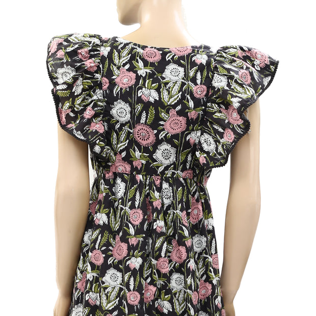 Saylor Anthropologie Floral Darya Maxi Dress