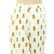 Farm Rio Anthropologie Linen Pineapple Printed Pants S