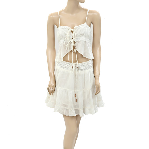 Free People Free-est Zaria Tank Top & Mini Skirt Set