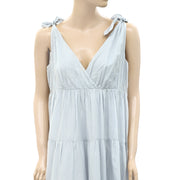 Merlette Solid Flor Midi Dress