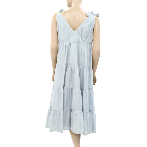 Merlette Solid Flor Midi Dress