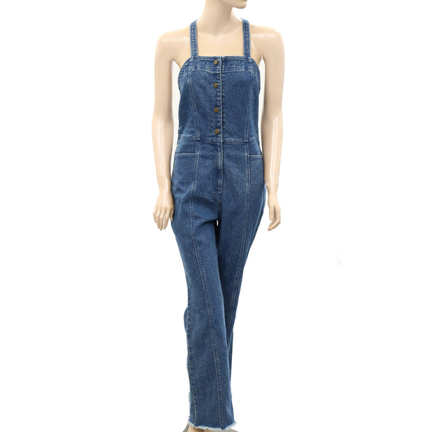 Apiece Apart Malene Overall Denim Blue Jumpsuit XS
