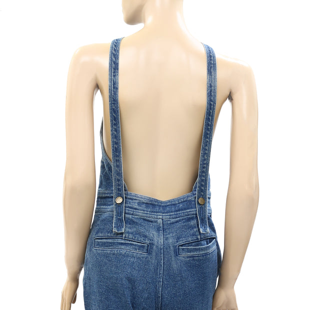 Apiece Apart Malene Overall Denim Blue Jumpsuit XS