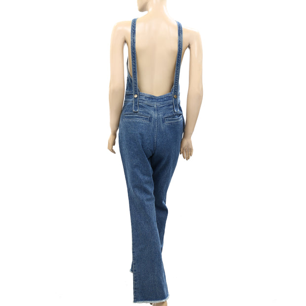 Apiece Apart Malene Overall Denim Blue Jumpsuit XS