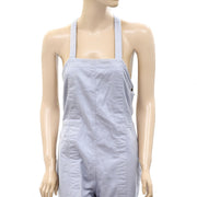 Apiece Apart Solid Denim Overall Jumpsuit S-6