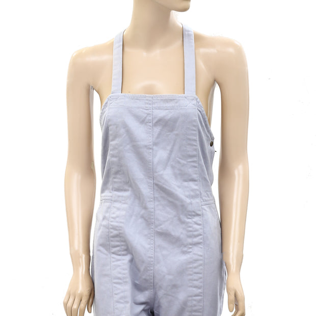 Apiece Apart Solid Denim Overall Jumpsuit S-6