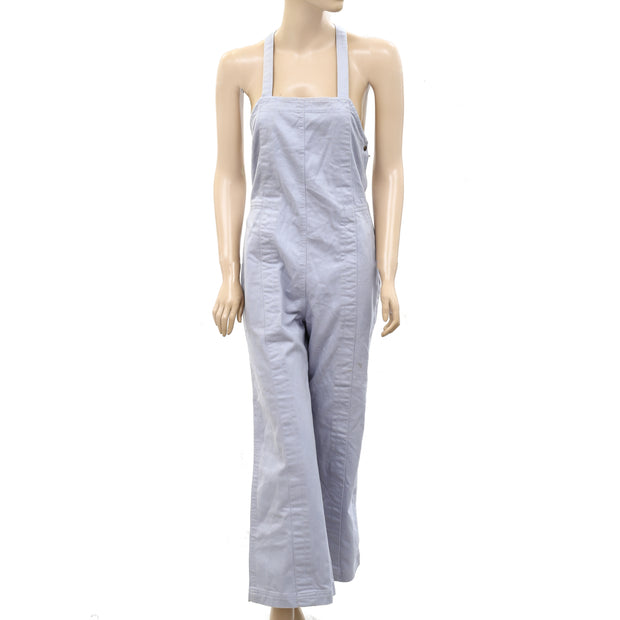 Apiece Apart Solid Denim Overall Jumpsuit S-6