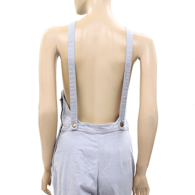 Apiece Apart Solid Denim Overall Jumpsuit S-6