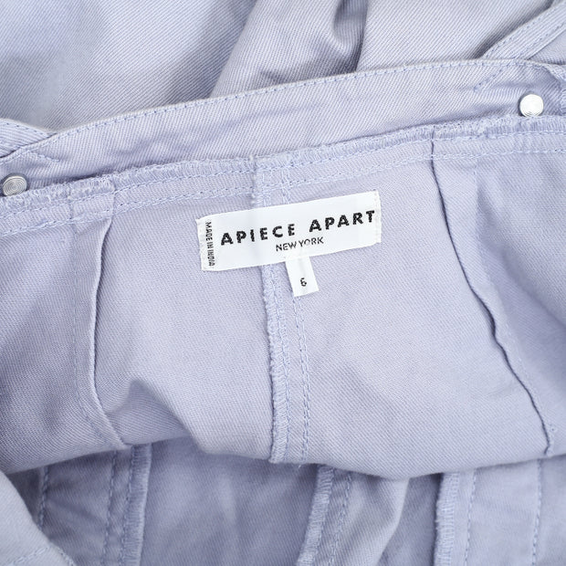 Apiece Apart Solid Denim Overall Jumpsuit S-6