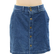 Apiece Apart Chloe Denim Short Mini Skirt S-4
