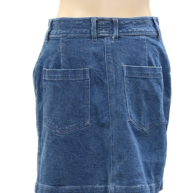 Apiece Apart Chloe Denim Short Mini Skirt S-4