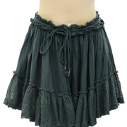 Free People Endless Summer Dotted Mesh Ruffle Mini Skirt