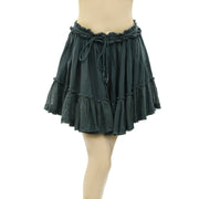 Free People Endless Summer Dotted Mesh Ruffle Mini Skirt