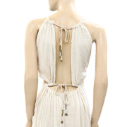 Free People Endless Summer Halter Solid Cutout Maxi Dress