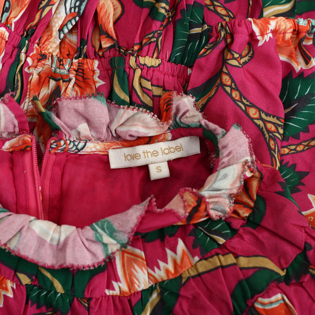 Love The Label Anthropologie Floral Printed Blouse Top S
