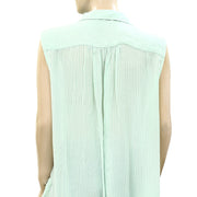 Free People FP One Striped Printed Tunic Tank Top S