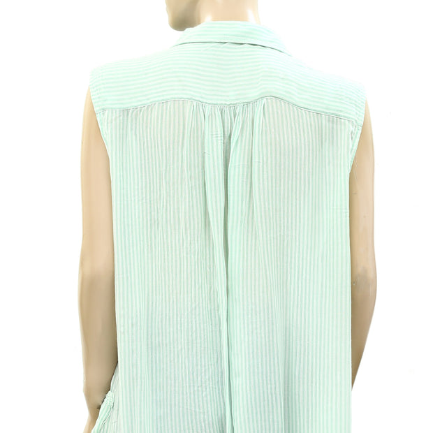 Free People FP One Striped Printed Tunic Tank Top S