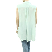 Free People FP One Striped Printed Tunic Tank Top S