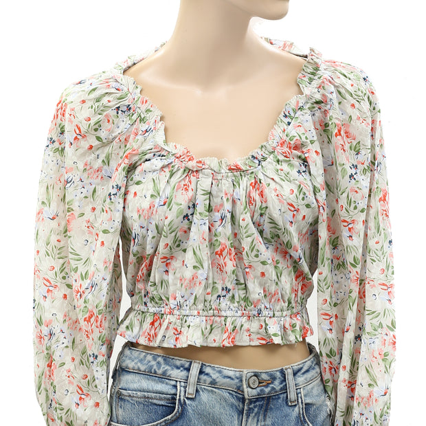 The Great Sweet Meadow Floral Printed Blouse Top S-1