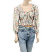 The Great Sweet Meadow Floral Printed Blouse Top S-1