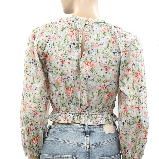 The Great Sweet Meadow Floral Printed Blouse Top S-1