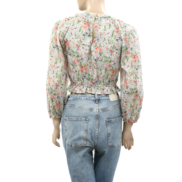 The Great Sweet Meadow Floral Printed Blouse Top S-1