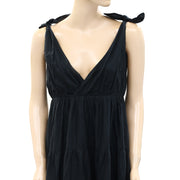 Merlette Solid Flor Midi Dress