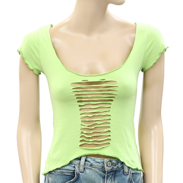 Urban Outfitters UO Cut-Out T-Shirt Blouse Top XS