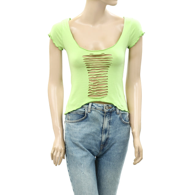 Urban Outfitters UO Cut-Out T-Shirt Blouse Top XS