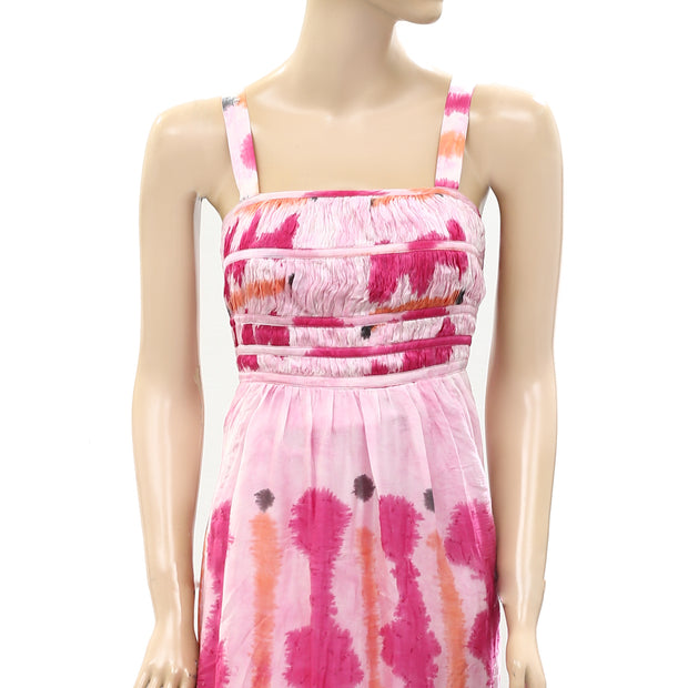 Monsoon Tie & Dye Sequin Embellished Maxi Long Dress S