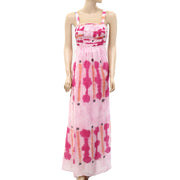 Monsoon Tie & Dye Sequin Embellished Maxi Long Dress S