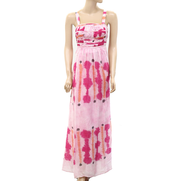 Monsoon Tie & Dye Sequin Embellished Maxi Long Dress S