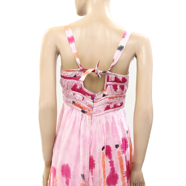 Monsoon Tie & Dye Sequin Embellished Maxi Long Dress S