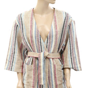 Faherty Mykonos Jacket Surfrider Striped Top M